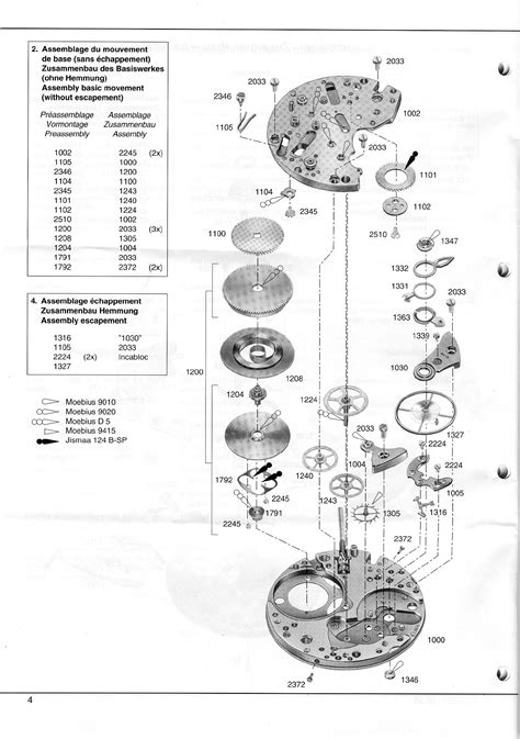 Omega Speedmaster parts list